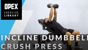 Incline dumbbell crush press by: OPEX Fitness