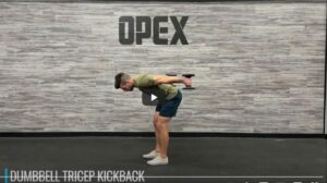 Dumbbell tricep kick back by: OPEX Fitness