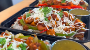 Chicken burrito bowl meal prep for muscle by: Josh Cortis