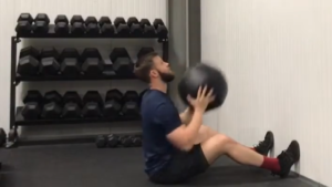 Seated Wall Ball by: Garrett Johnson
