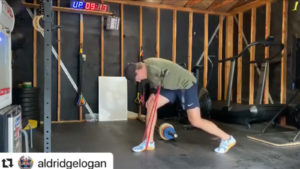 Standing upper impairment banded row by: WheelWOD